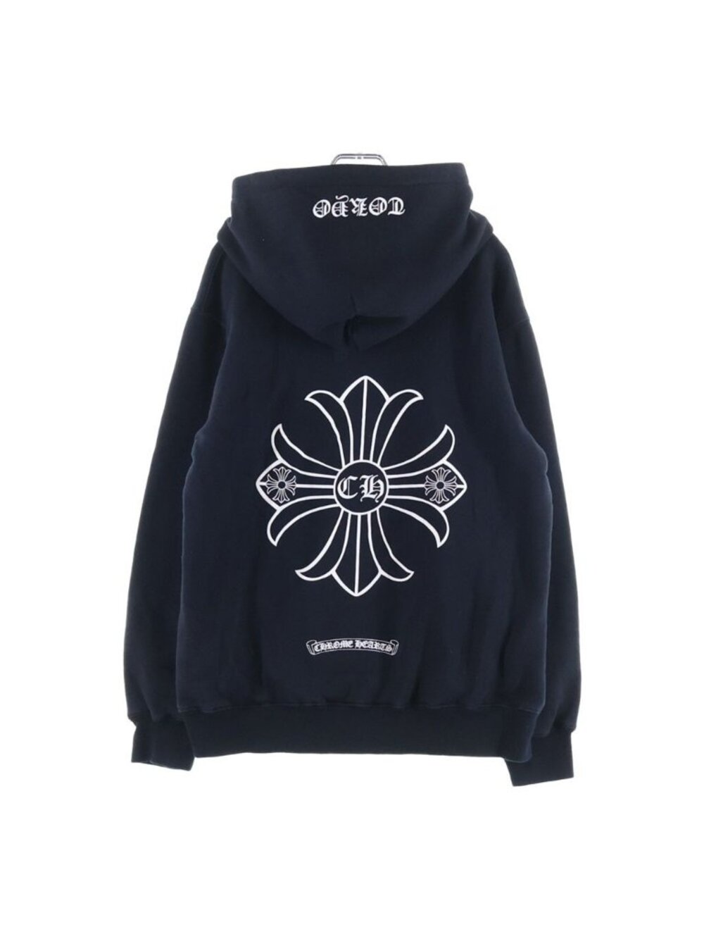Chrome Hearts Vintage Sweatshirt HD Zip Back CH Plus Print Lining Thermal